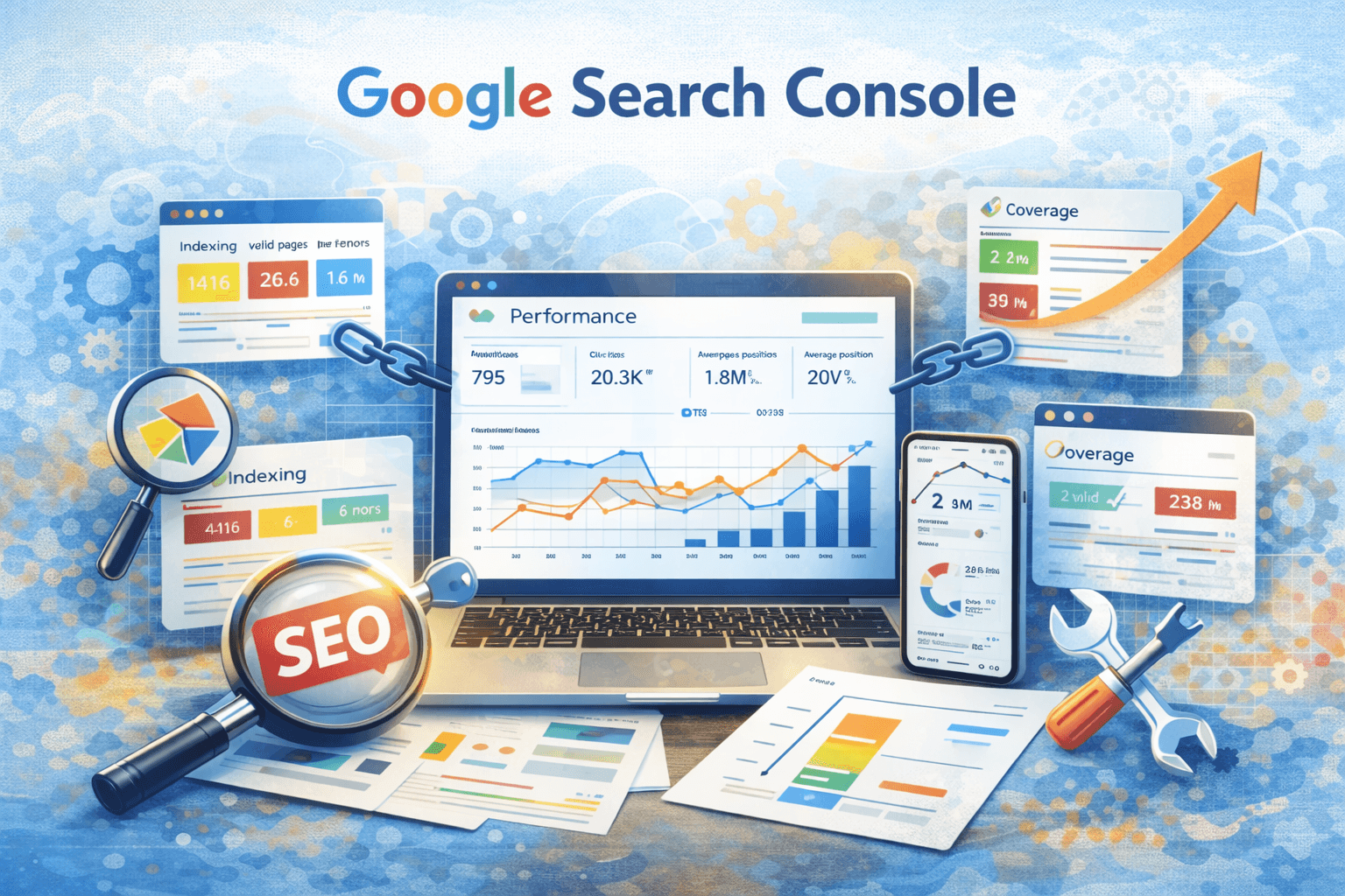 schéma explication google search console SEO